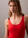 Red Low Back Swimsuit - Intense Power  Women
