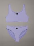 Purple Girls Bralette Bikini Set - CK Monogram  Girls