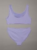 Purple Girls Bralette Bikini Set - CK Monogram  Girls