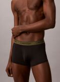 Black 3 Pack Low Rise Trunks - Microfibre Stretch  Men