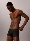 Black 3 Pack Low Rise Trunks - Microfibre Stretch  Men