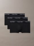 Black 3 Pack Low Rise Trunks - Microfibre Stretch  Men