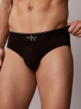 Black Graphic Monogram Cotton Stretch Briefs  Men