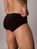 Black Graphic Monogram Cotton Stretch Briefs  Men