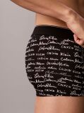 Black Low Rise Trunks - Graphic Monogram Microfibre Stretch  Men