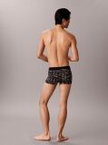 Black Low Rise Trunks - Graphic Monogram Microfibre Stretch  Men