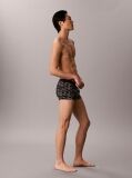 Black Low Rise Trunks - Graphic Monogram Microfibre Stretch  Men