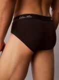Black 3 Pack Hip Briefs - Icon Cotton Stretch  Men