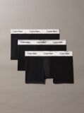 Black 3 Pack Trunks - Icon Cotton Stretch  Men