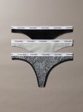 Multi 3 Pack Thongs - Icon Logo  Women