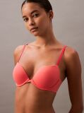 Pink Push Up Plunge Bra - Perfectly Fit  Women