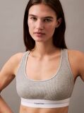 Grey Bralette - Cotton Modal Rib  Women