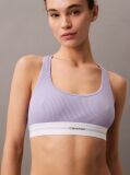 Purple Bralette - Cotton Modal Rib  Women