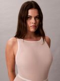 Μπεζ Κορμάκι Shapewear Μεσαίου Μήκους - Minimalist Mesh  Γυναίκα