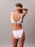 White Lightly Lined Triangle Bralette - Heritage Cotton Stretch  Women