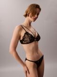 Μαύρο Σουτιέν Τρίγωνο Χωρίς Επένδυση - CK Black Floral Lace  Γυναίκα