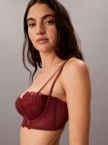 Κόκκινο Σουτιέν Balconette Με Ελαφριά Επένδυση - CK Black Floral Lace  Γυναίκα