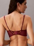 Κόκκινο Σουτιέν Balconette Με Ελαφριά Επένδυση - CK Black Floral Lace  Γυναίκα