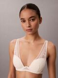 Λευκό Σουτιέν Plunge Με Ελαφριά Επένδυση - Signature Stretch Lace  Γυναίκα