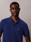 Blue Cotton Piqué Polo Shirt  Men