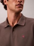 Γκρι Polo T-Shirt Από Βαμβάκι Πικέ  Άνδρας