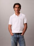 White Cotton Piqué Polo Shirt  Men