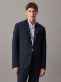 Blue Slim Wool Blend Blazer  Men