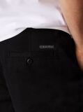 Μαύρο Chino Βερμούδα Από Μαλακό Twill  Άνδρας