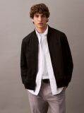 Black Relaxed Bomber Jacket  Men