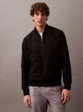 Black Relaxed Bomber Jacket  Men