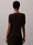 Black Fine Gauge Viscose Jumper  Women