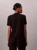 Μαύρο T-Shirt Από Lyocell Με Όρθιο Γιακά  Γυναίκα