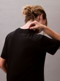 Μαύρο T-Shirt Από Lyocell Με Όρθιο Γιακά  Γυναίκα