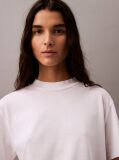 Λευκό T-Shirt Από Lyocell Με Όρθιο Γιακά  Γυναίκα