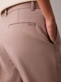 Pink Cotton Stretch Straight Fit Chino Pants  Women