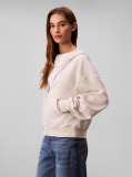 Μπεζ Hoodie Με Φερμουάρ  Γυναίκα