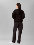 Μαύρο Hoodie Με Φερμουάρ  Γυναίκα