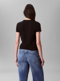 Μαύρο T-Shirt Από Supima Βαμβάκι Με Κλασική Λαιμόκοψη  Γυναίκα
