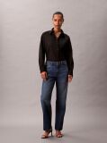 Black Logo Perfect Button-Down Shirt  Women