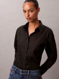 Black Logo Perfect Button-Down Shirt  Women