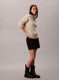 White Alpaca Blend Logo Jumper  Women