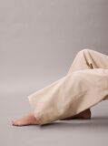 Λευκό Παντελόνι Σε Πολύ Φαρδιά Γραμμή Από Twill  Γυναίκα