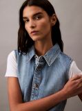 Denim Αμάνικο Denim Μίνι Φόρεμα  Γυναίκα
