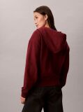 Κόκκινο Hoodie με Φερμουάρ Και Λογότυπο  Γυναίκα