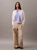 Μοβ Cropped T-shirt Με Λογότυπο  Γυναίκα