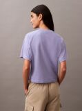 Μοβ Cropped T-shirt Με Λογότυπο  Γυναίκα
