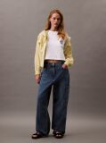 Λευκό Cropped T-shirt Με Λογότυπο  Γυναίκα