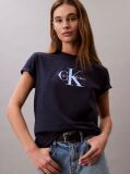 Μπλε T-Shirt Με Λογότυπο  Γυναίκα