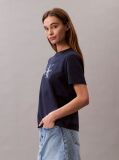 Μπλε T-Shirt Με Λογότυπο  Γυναίκα
