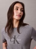 Γκρι T-Shirt Με Λογότυπο  Γυναίκα